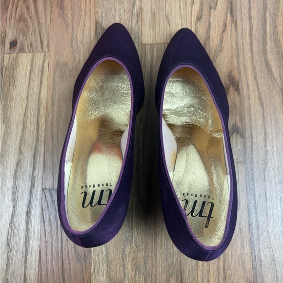 Thom McAn Pump Heels Purple Pointed Toe Slip On 7.5B - Picture 5 of 5